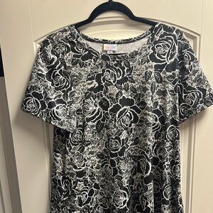 LulaRoe black floral Jessie